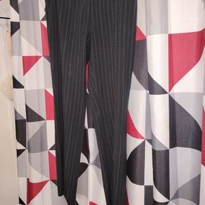 Michael Kors Black Pinstripe Trousers